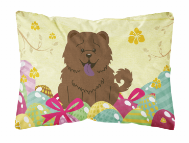 Chow Chow - Chocolate 1 Easter Eggs Decorative Pillow