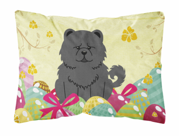 Chow Chow - Black 1 Easter Eggs Decorative Pillow