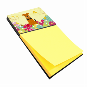 Airedale Terrier Easter Eggs Sticky Note Holder