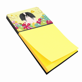 Pekingese - Black and White - Easter Eggs Sticky Note Holder
