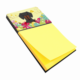 Dachshund - Black and Tan - Easter Eggs Sticky Note Holder
