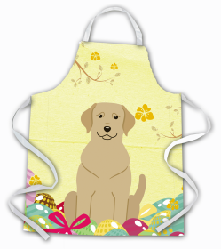 Labrador Retriever - Yellow - Easter Eggs Apron