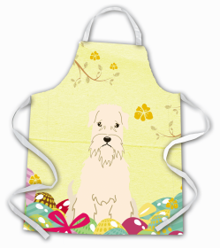 Soft Coated Wheaten Terrier Easter Eggs Apron