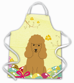 Poodle - Tan - Easter Eggs Apron