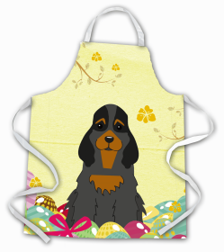 Cocker Spaniel - Black and Tan - Easter Eggs Apron