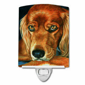 Irish Setter Serious Ceramic Nightlight