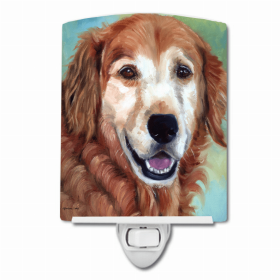 Golden Retriever Good Boy Ceramic Nightlight