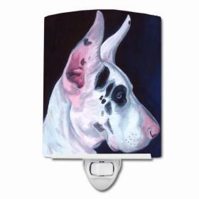 Great Dane - Harlequin - Ceramic Nightlight