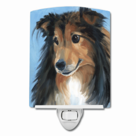 Sheltie Good Boy Ceramic Nightlight