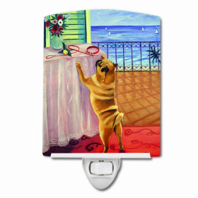 Pug - Fawn - Helping Himself Ceramic Nightlight