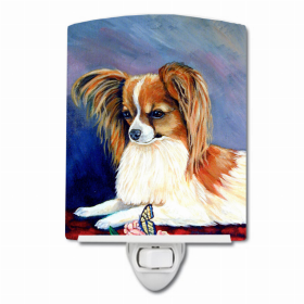 Papillon Rose and Butterfly Ceramic Nightlight