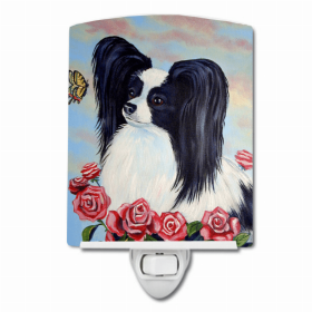 Papillon - Black and White - Ceramic Nightlight