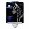 Great Dane - Black - "in the Moonlight" Ceramic Nightlight