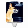 Great Dane - Fawn - "Moonlight Stroll" Ceramic Nightlight