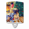 Great Dane - Fawn and Blue - "waiting on Christmas" Ceramic Nightlight