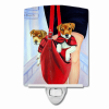 Jack Russell Terrier "in red bag" Ceramic Nightlight