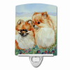 Pomeranian "Duo" Ceramic Nightlight