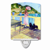 Schipperke "with Lady" Ceramic Nightlight