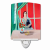 Schipperke "with Lady" #3 Ceramic Nightlight