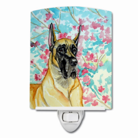 Great Dane - Fawn - Cropped - Ceramic Nightlight