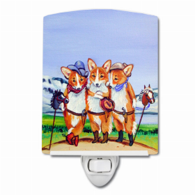 Corgi Cowboy Ceramic Nightlight