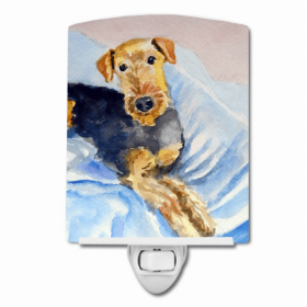 Airedale Terrier Cozy Ceramic Nightlight