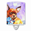 Chihuahua "with Teddy Bear" Ceramic Nightlight