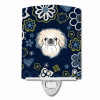 Pekingese Blue Flowers Ceramic Nightlight