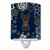 Min Pin Blue Flowers Ceramic Nightlight