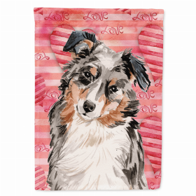 Australian Shepherd Love Themed House Flag