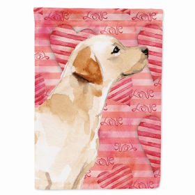 Labrador Retriever - Yellow #2 - Love Themed House Flag