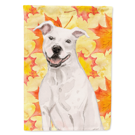 Staffordshire Bull Terrier - White - Fall House Flag