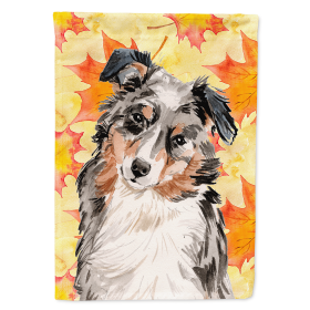 Australian Shepherd Fall House Flag