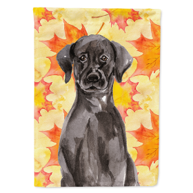 Labrador Retriever - Black - Fall House Flag