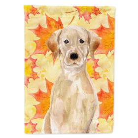 Labrador Retriever - Yellow - Fall House Flag