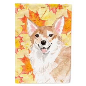 Corgi Fall Themed House Flag