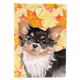 Chihuahua - Longhair - Fall House Flag