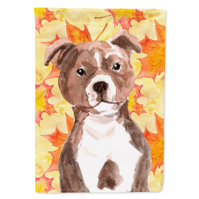 Staffordshire Bull Terrier - Red - Fall House Flag