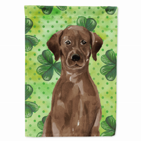Labrador Retriever - Chocolate - St. Patrick's Shamrock House Flag