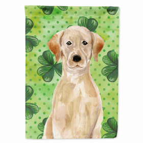 Labrador Retriever - Yellow - St. Patrick's Shamrock House Flag