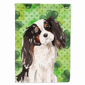 Cavalier King Charles Spaniel - Tricolor - St. Patrick's Shamrock House Flag