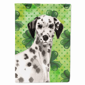 Dalmatian St. Patrick's Shamrock House Flag