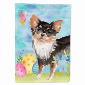 Chihuahua - Longhair - Easter House Flag