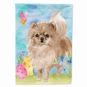 Pomeranian Easter House Flag