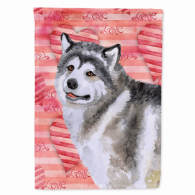 Alaskan Malamute Love Themed House Flag