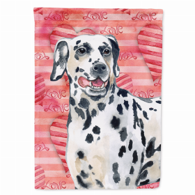 Dalmatian 1 Love Themed House Flag
