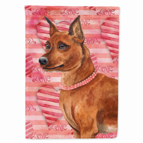 Min Pin Love Themed House Flag