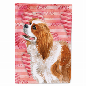 Cavalier King Charles Spaniel Love Themed House Flag
