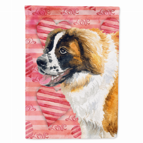 Saint Bernard Love Themed House Flag