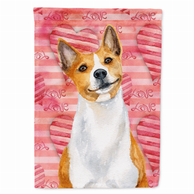 Basenji Love Themed House Flag